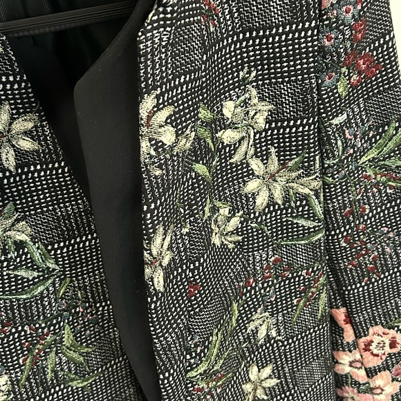 Zara embroidered lined coat brand new double lapel size XXS/XS brand new - Picture 3 of 7